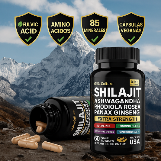Fórmula Avanzada 8 en 1  Shilajit Blend Premium - BLACK FRIDAY